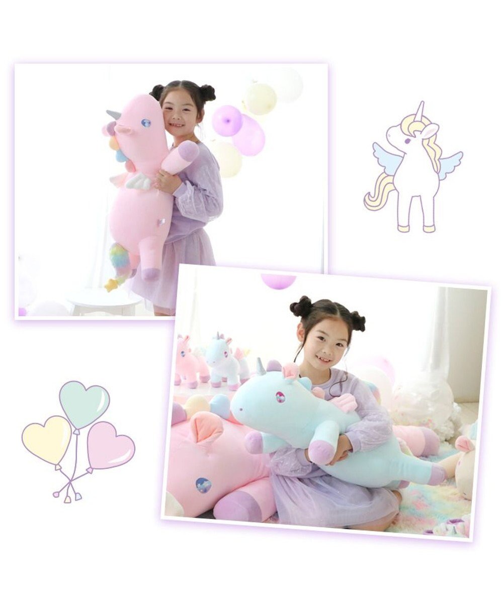 Mother garden マザーガーデン ユニコーン ぷにもち 抱き枕 68cm 《ピンク》 