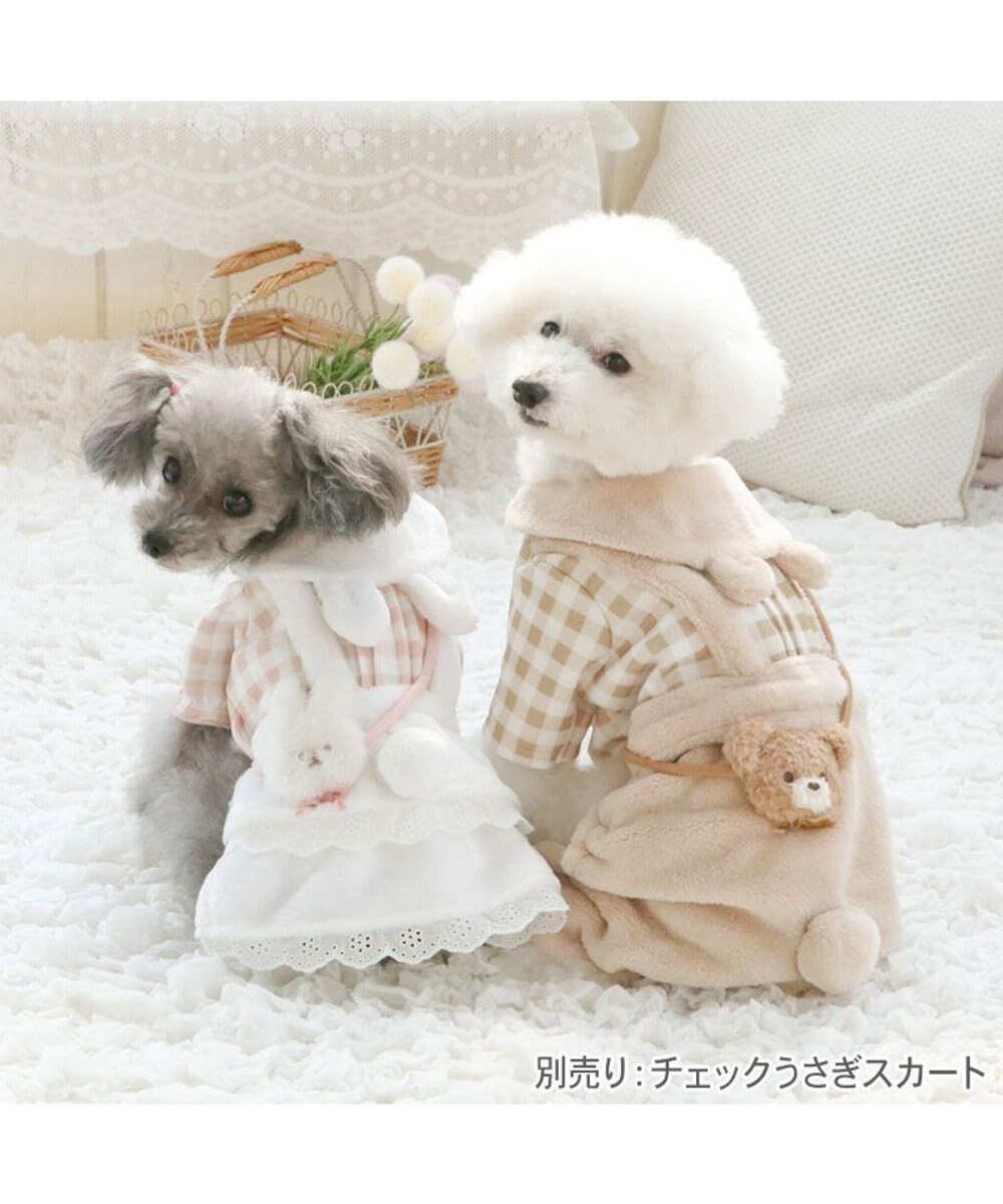 PET PARADISE ペットパラダイス くまちゃん チェックパンツ 小型犬 