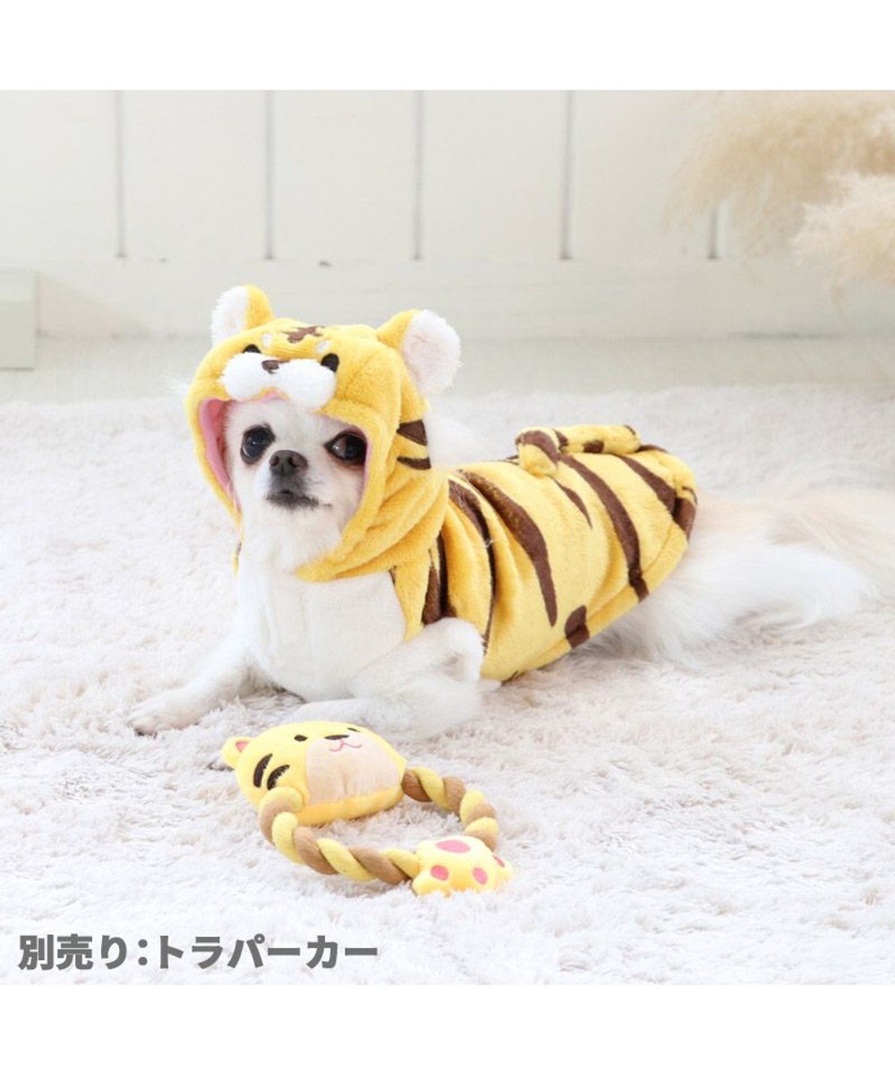 PET PARADISE 犬 おもちゃ トラ ロープおもちゃ  トイ ＴＯＹ 虎 とら お正月 年賀状 干支 音が鳴る ぬいぐるみ ボール ロープ オモチャ 玩具 小型犬 おもちゃ 猫 かわいい おもしろ インスタ映え 