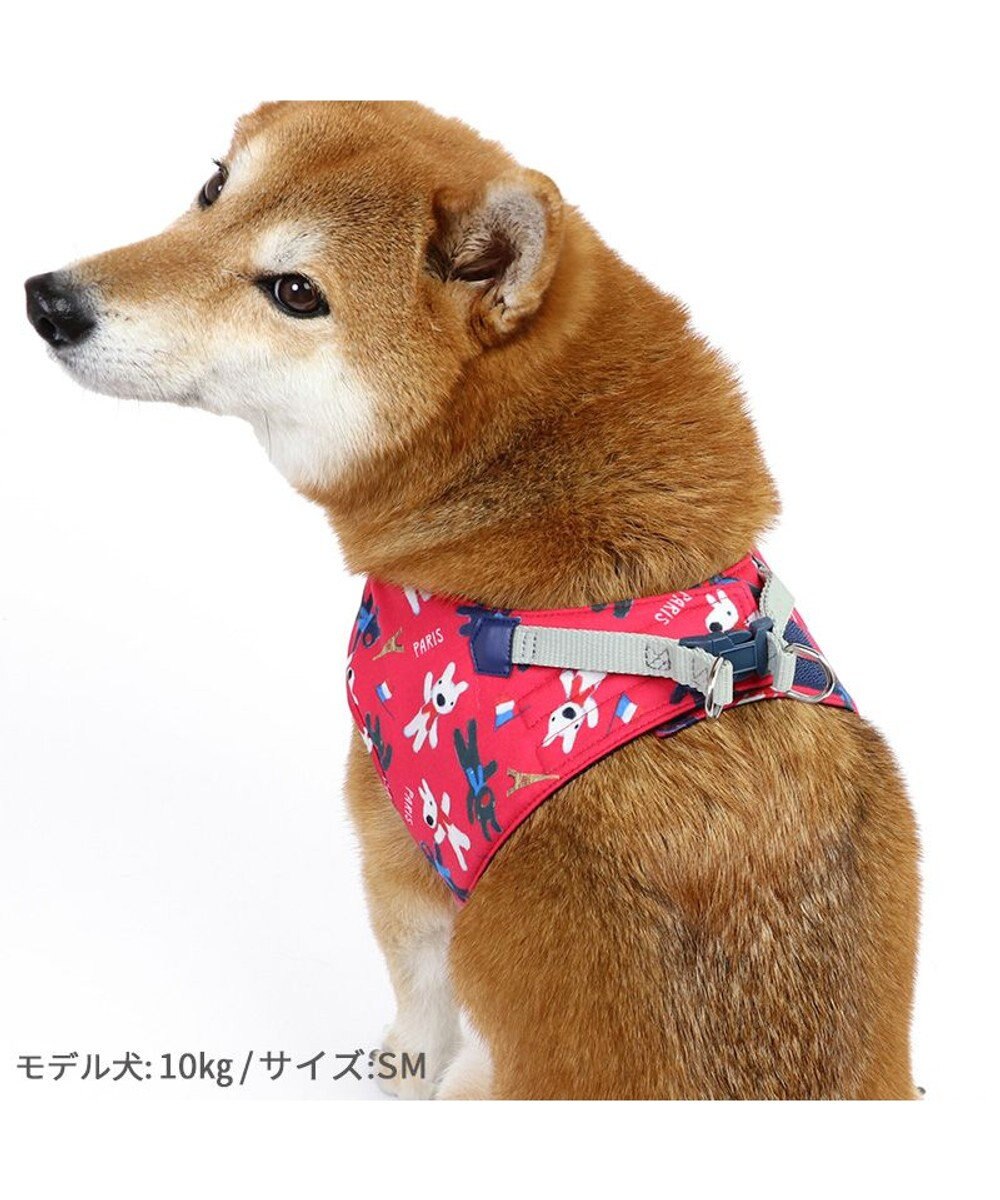PET PARADISE リサとガスパール ベストハーネス 《パリ柄》 ＳＭ 中型犬 