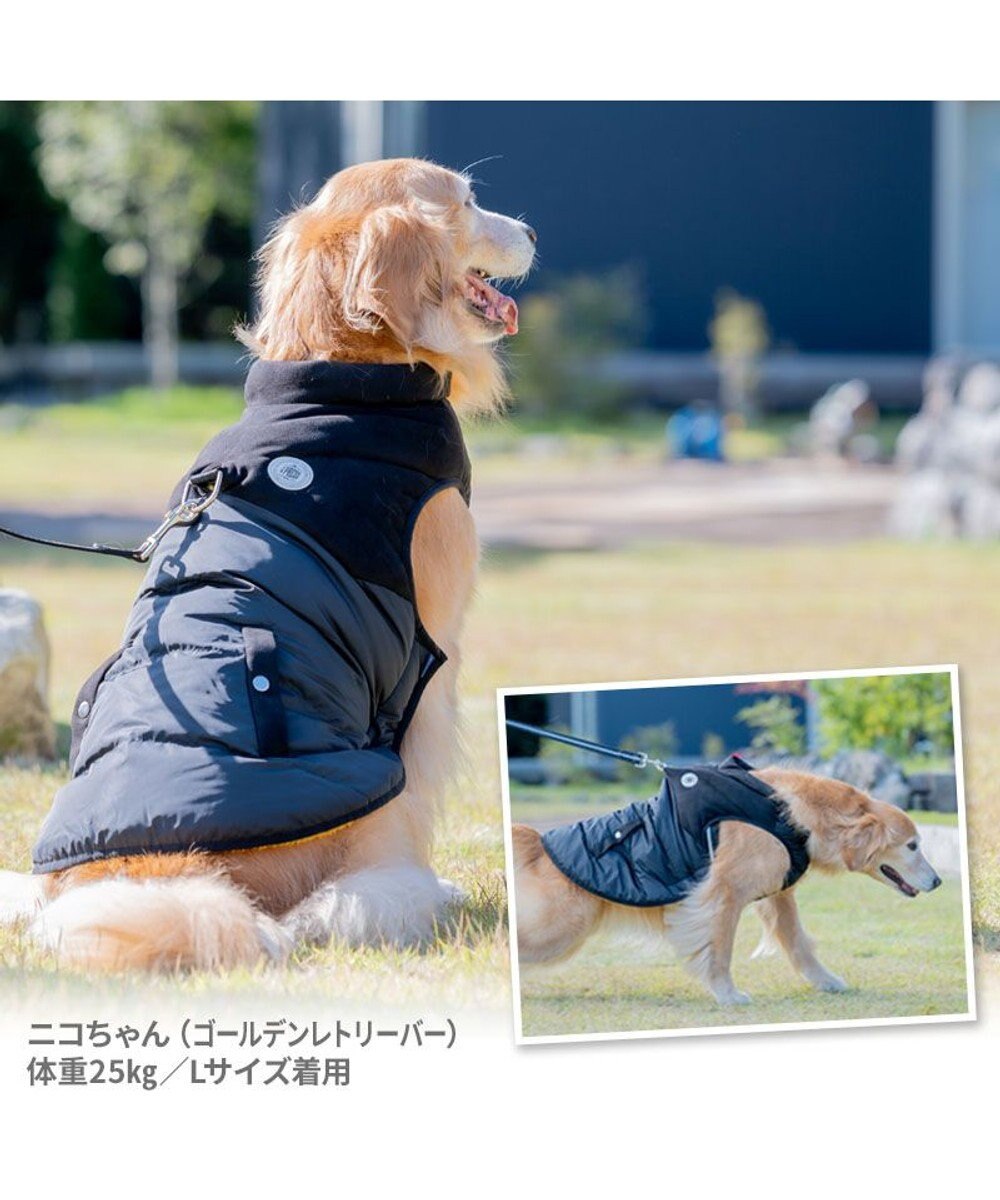 PET PARADISE J.PRESS 綿入り ベスト 《ブラック》 中型犬 大型犬 