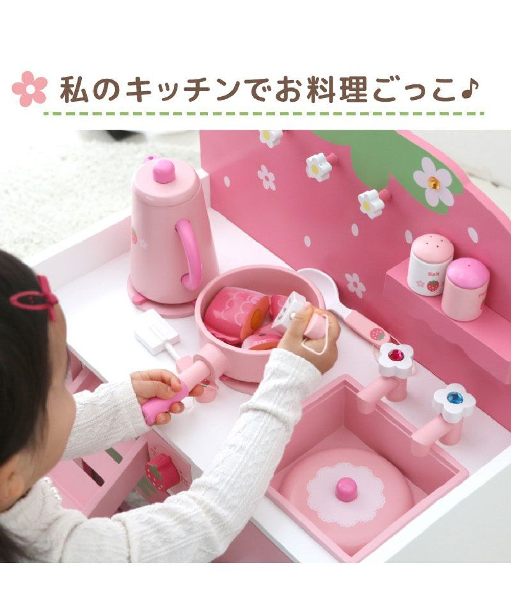 Mother garden マザーガーデン 野いちご グリルキッチン 《粒々いちご 桃》ティーポットタイプ 