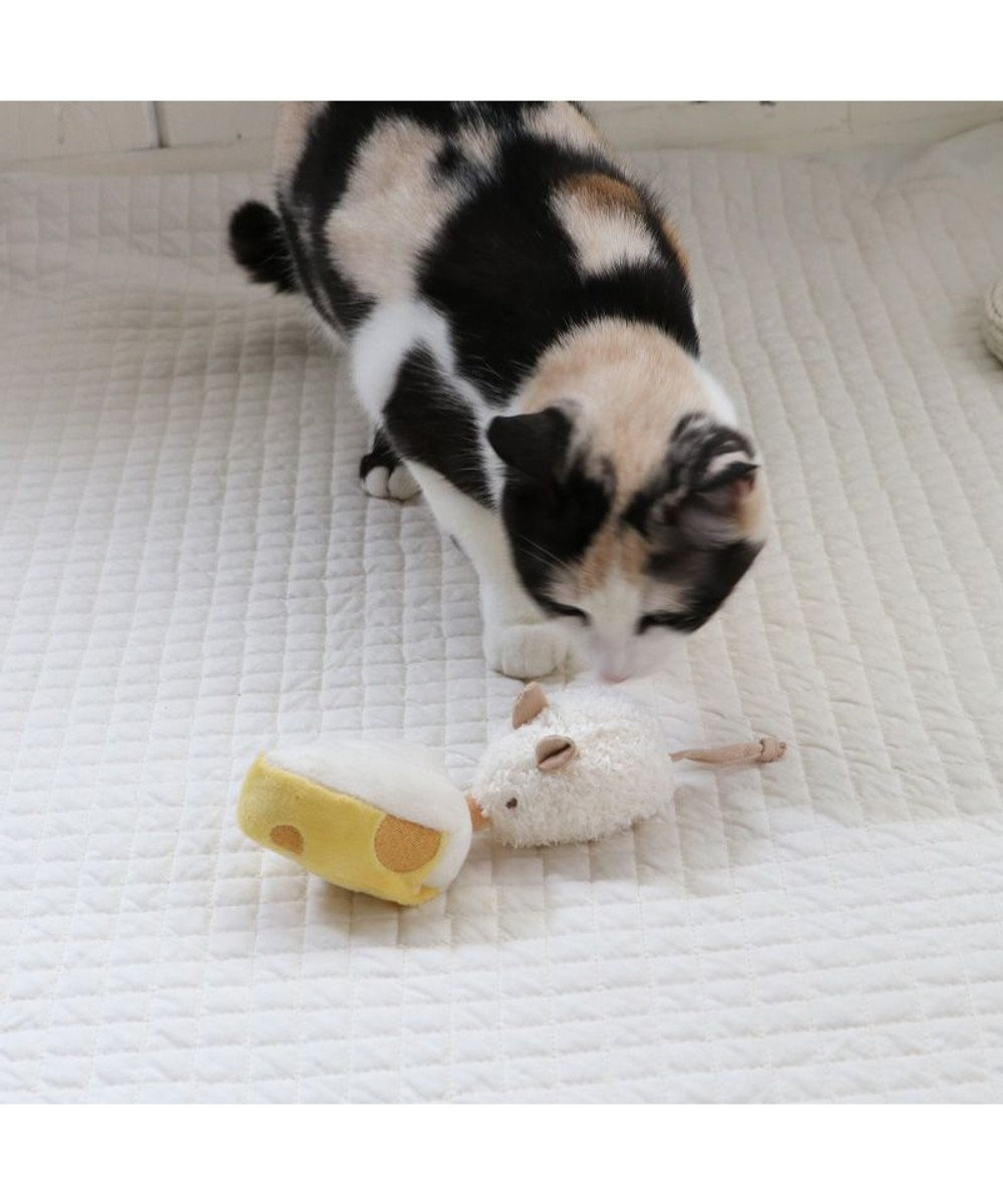 PET PARADISE ペットパラダイス ぶるぶる トイ《白 ねずみ》 