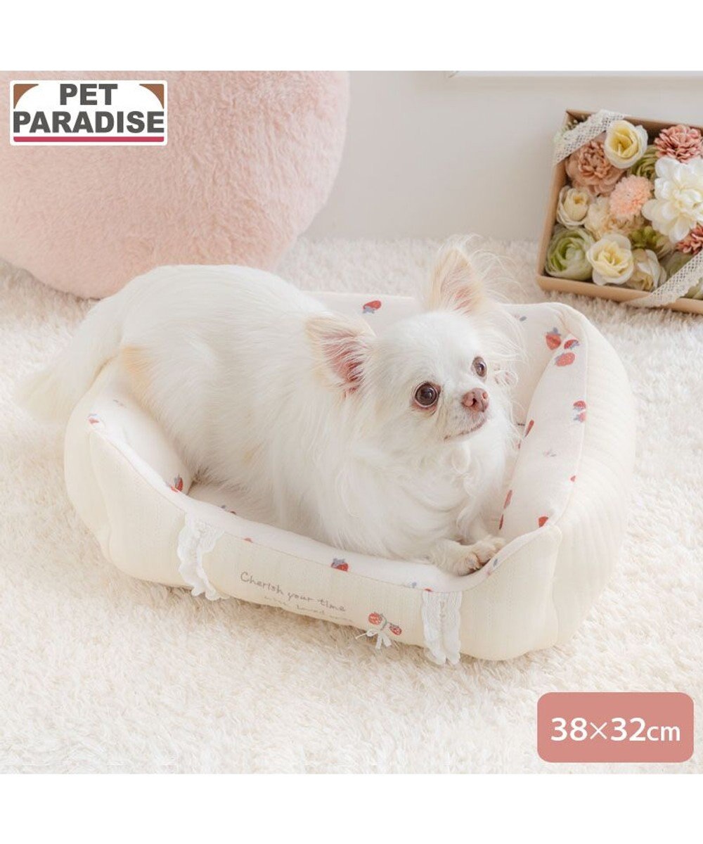PET PARADISE ペットパラダイス カドラー 《花苺柄》 Ｓ 