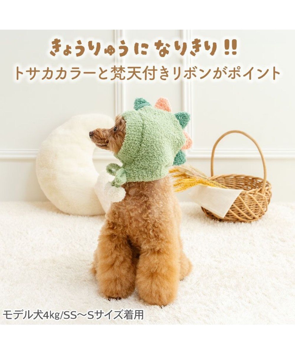 PET PARADISE ペットパラダイス シェニール 恐竜帽子 ４Ｓ～３Ｓ/ＳＳ～Ｓ 