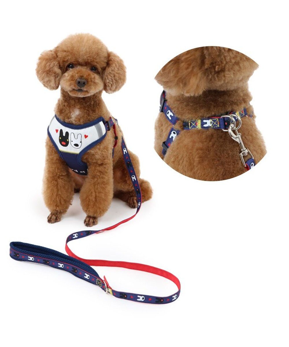 PET PARADISE リサとガスパール ハーネス＆リード ＳＳ 《ハート柄》 小型犬 