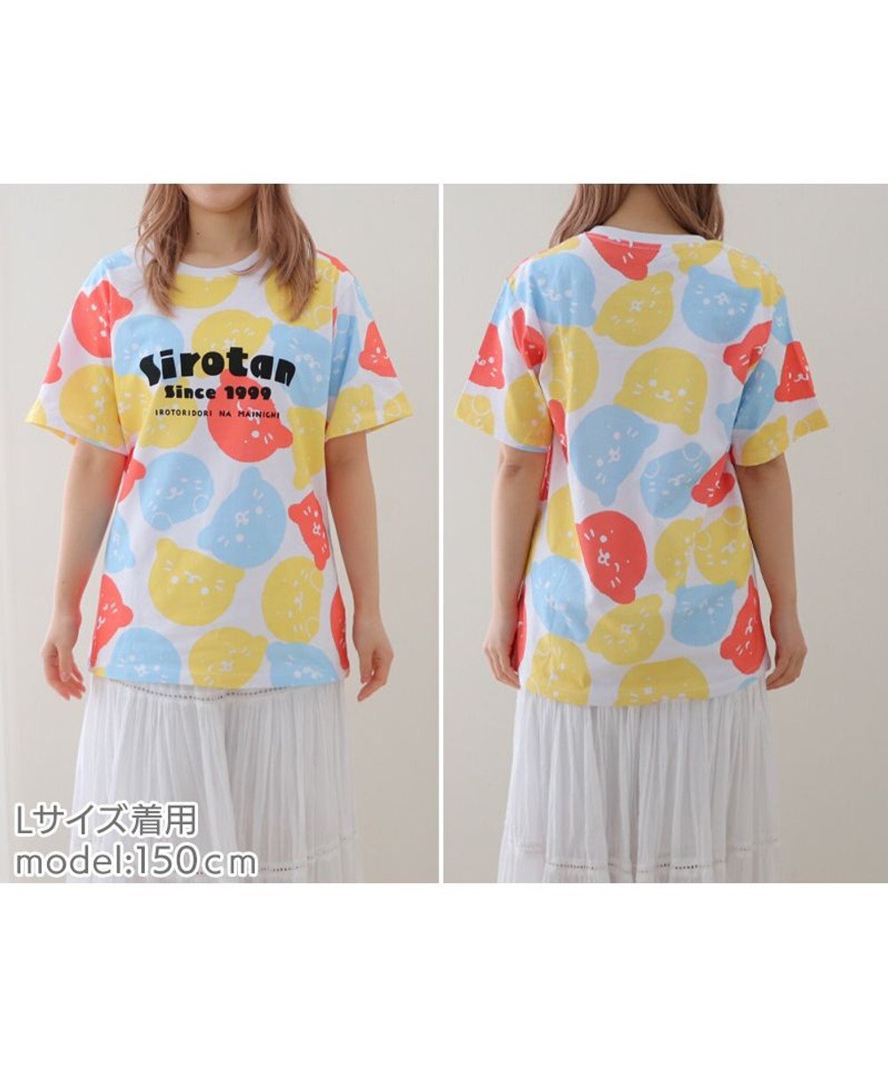 Mother garden しろたん Tシャツ 半袖  《総柄》 ユニセックス 