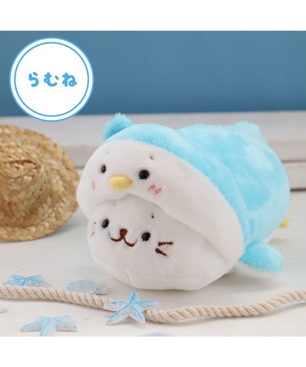 Mother garden しろたん ちびマスコット16ｃｍ 単品 《らっこいぬ / らむね / ゴマフアザラシ / サメ / カエル》 