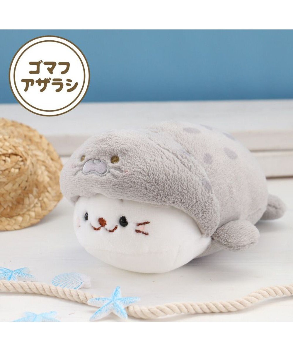 Mother garden しろたん ちびマスコット16ｃｍ 単品 《らっこいぬ / らむね / ゴマフアザラシ / サメ / カエル》 