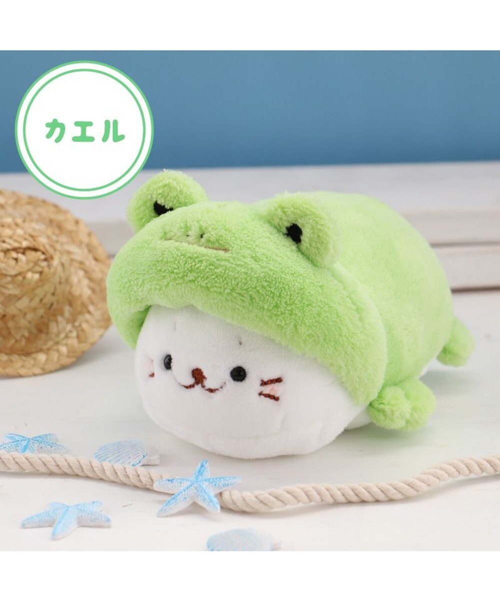 Mother garden しろたん ちびマスコット16ｃｍ 単品 《らっこいぬ / らむね / ゴマフアザラシ / サメ / カエル》 