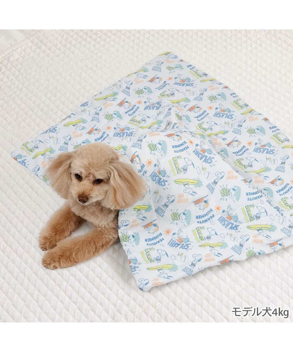 PET PARADISE スヌーピー もちっと クール ブランケット 《サーフ柄》 