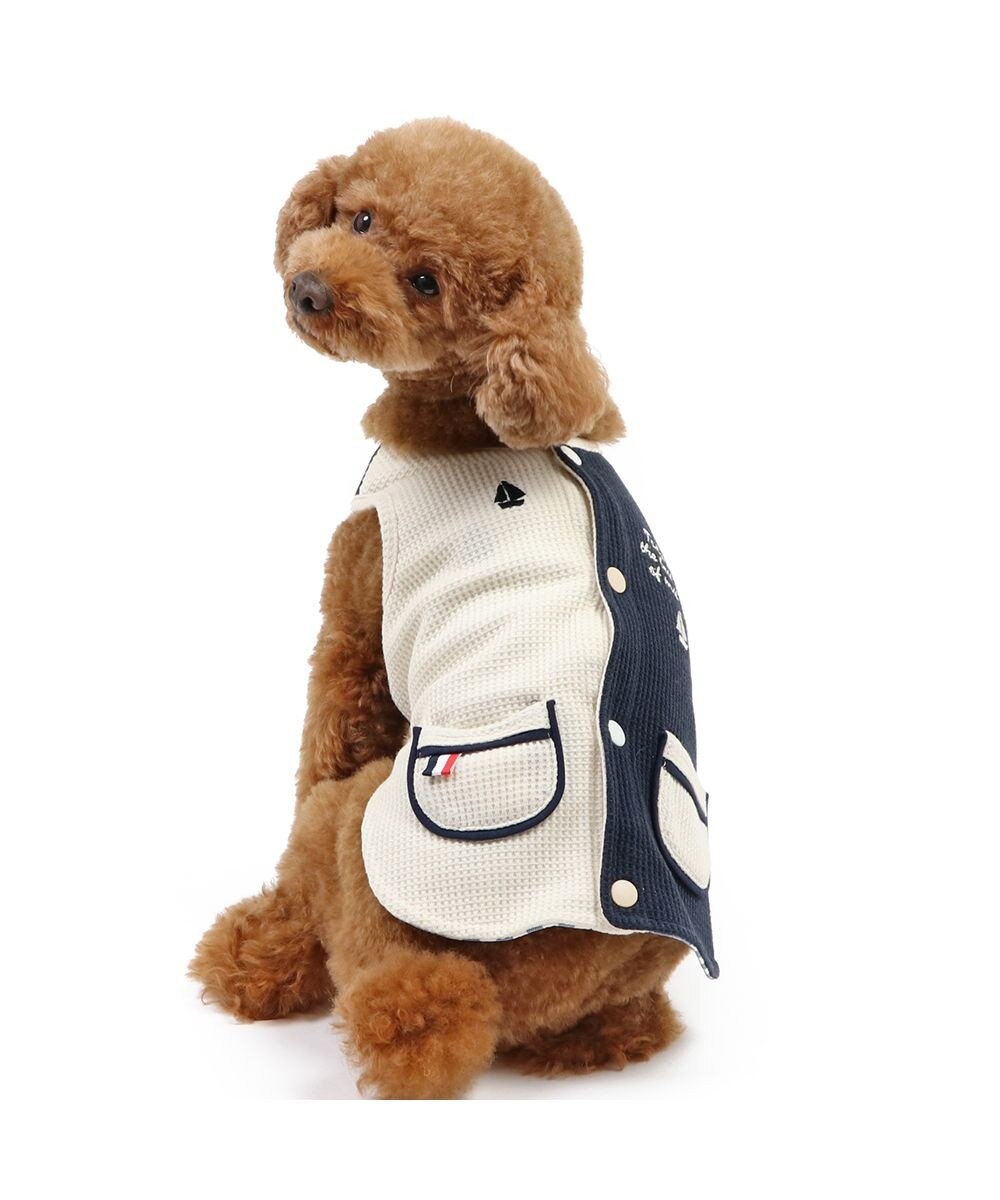 PET PARADISE ペットパラダイス やさしいベスト リバーシブル 《マリン柄》 小型犬 