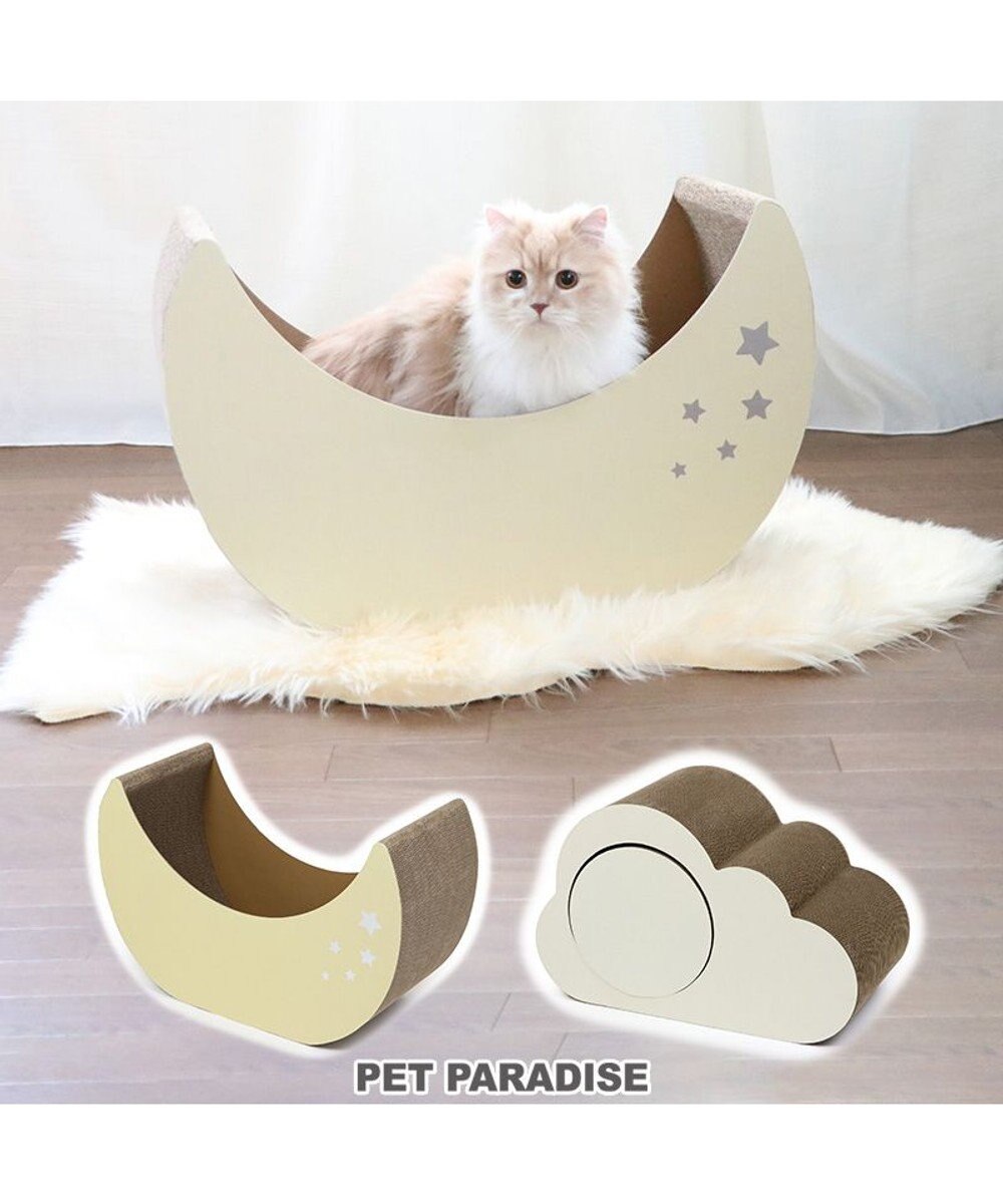PET PARADISE 猫 爪とぎ ダンボール 単品《月 / 雲》 