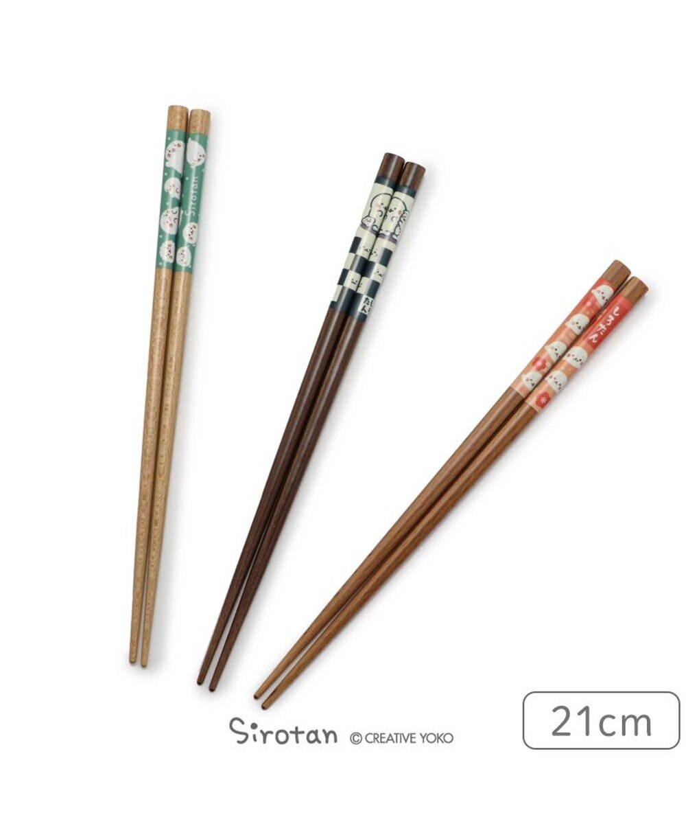 Mother garden しろたん 木製 箸  21cm 《和柄》 単品 