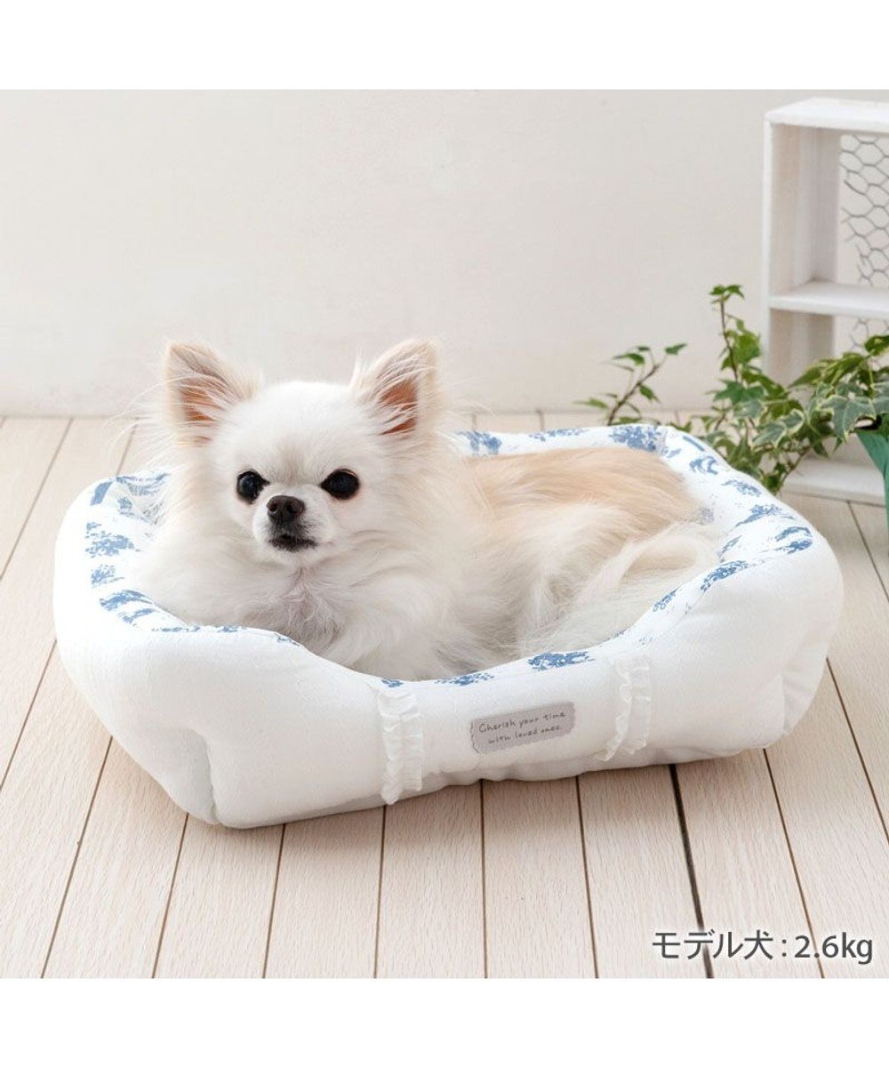 PET PARADISE ペットパラダイス クールカドラー 《トワルドジュイ柄》 四角型 Ｓ 