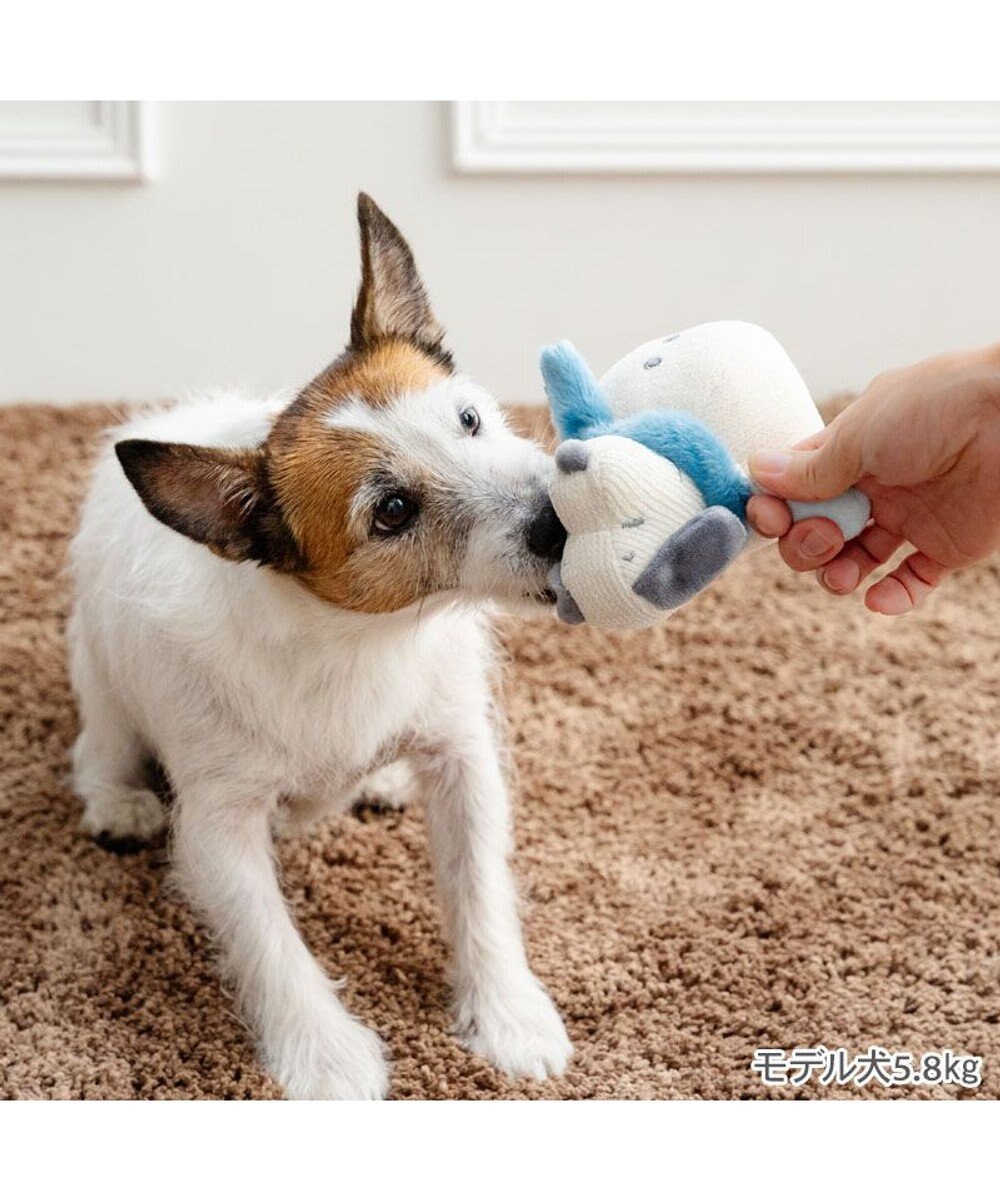 PET PARADISE スヌーピー 雪だるまトイ 青マフラー 