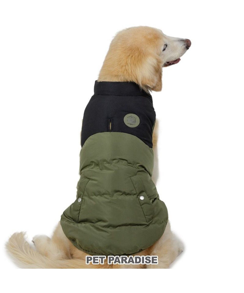 PET PARADISE J.PRESS バイカラーベスト 《カーキ》 中型犬 