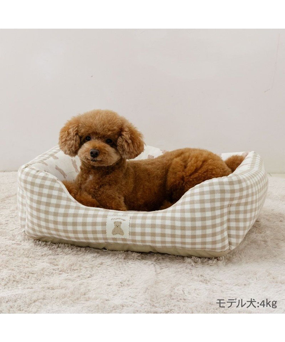 PET PARADISE ペットパラダイス くまちゃん カドラー  M《57×45cm》 