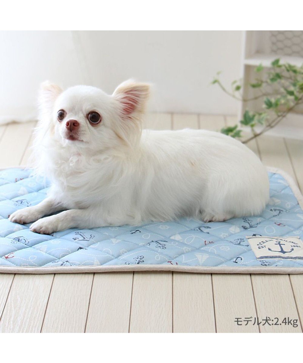 PET PARADISE ペットパラダイス クール マット 《マリン柄》 48×40cm 