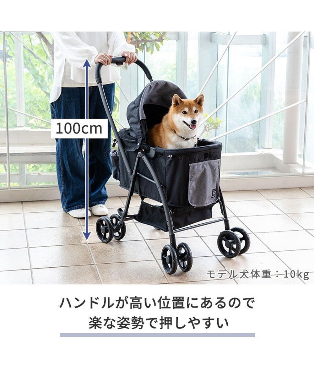 PET PARADISE smooca ハンドフル ペットカート  《ブラック》 