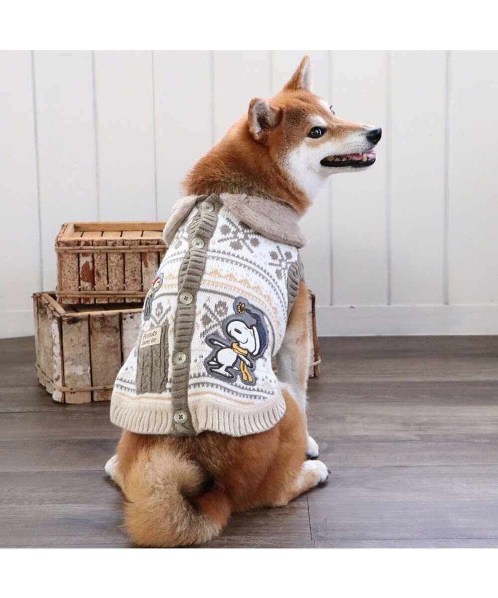 PET PARADISE スヌーピー スケート ニット 《 ホワイト》 中型犬 大型犬 