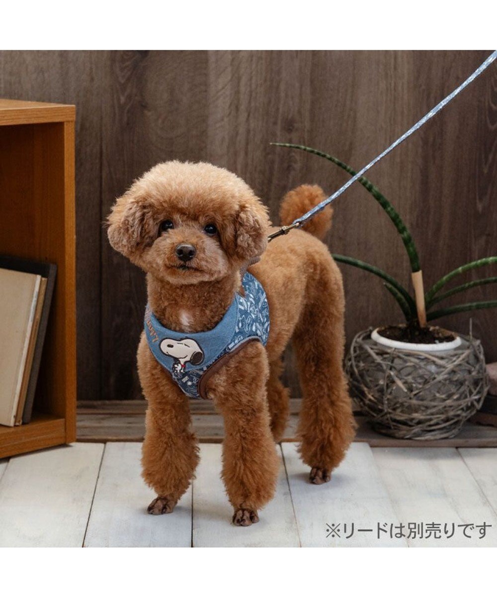 PET PARADISE スヌーピー ベストハーネス 《デニム風》 ３Ｓ 小型犬 