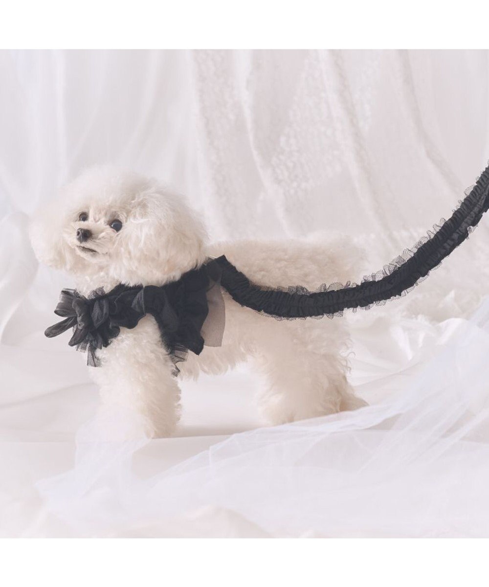 PET PARADISE cherircouture フリフリリード 《ブラック》ＳＳ～Ｓ  小型犬 