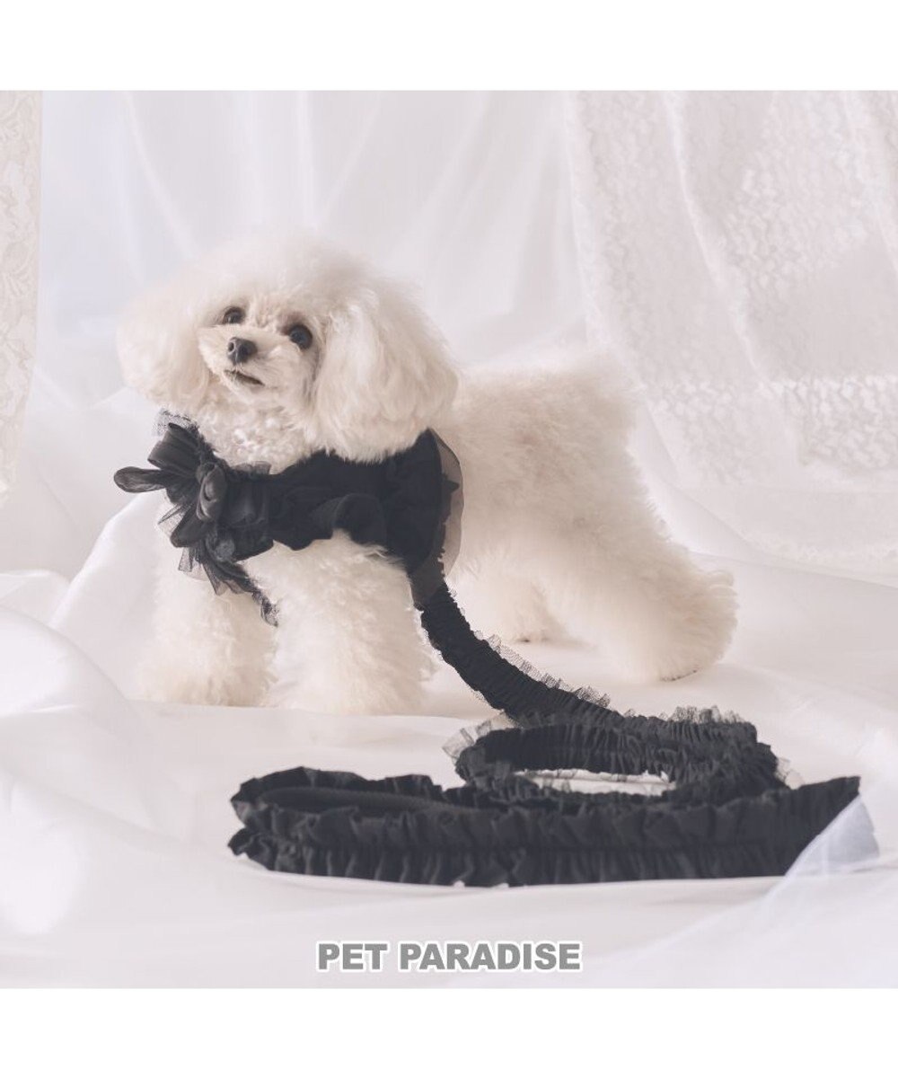 PET PARADISE cherircouture フリフリリード 《ブラック》ＳＳ～Ｓ  小型犬 