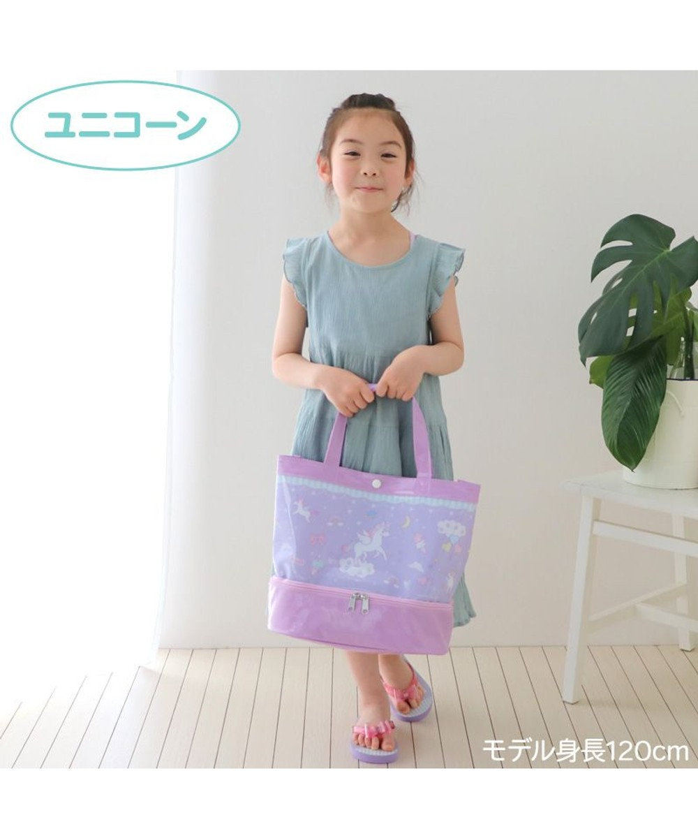 Mother garden マザーガーデン プールバッグ 《ユニコーン柄 レモンくま柄》 2層式 ビーチバッグ 『単品』 