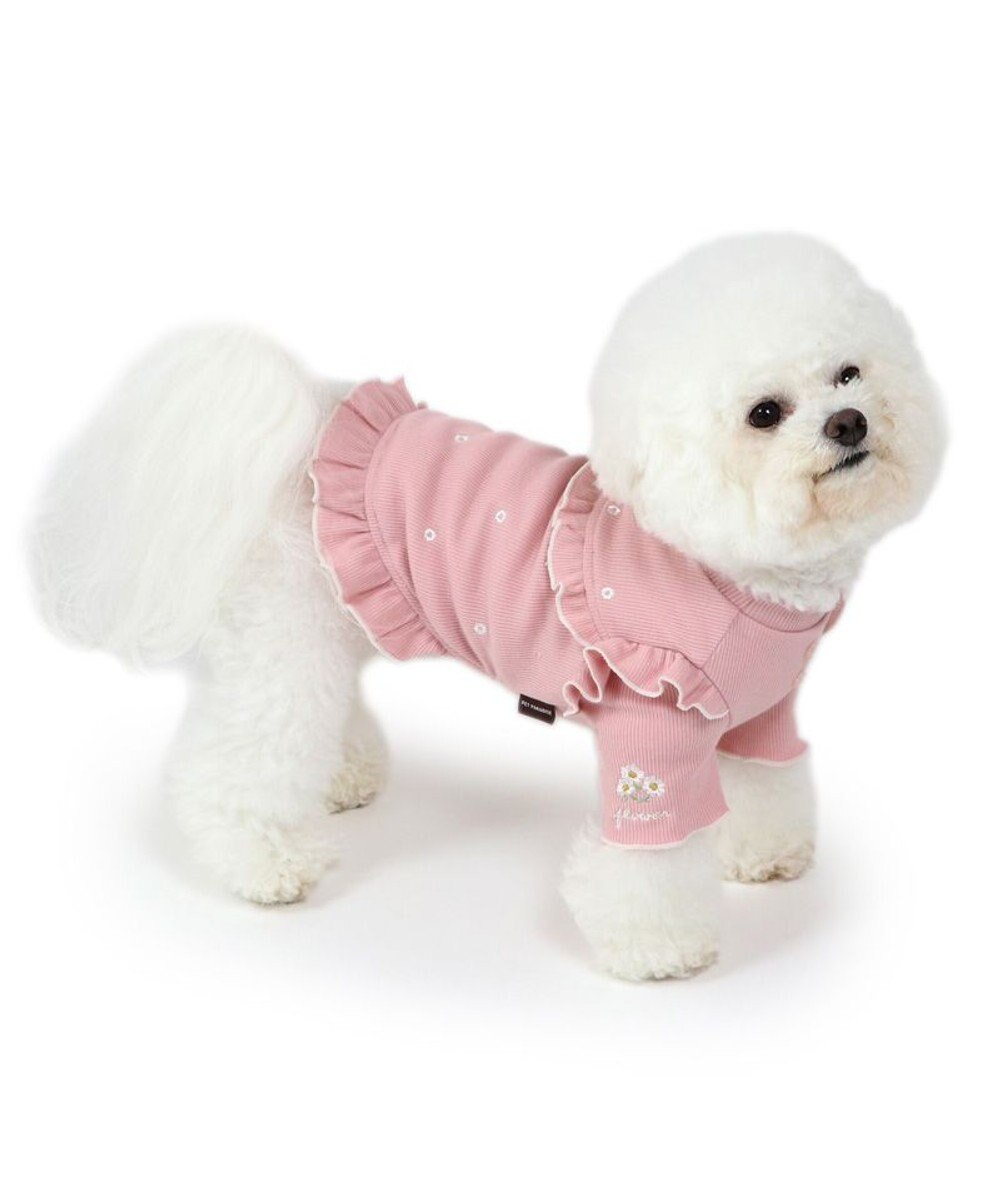PET PARADISE ペットパラダイス プレミアム ペティヒート  花フリルTシャツ  超小型犬  小型犬 
