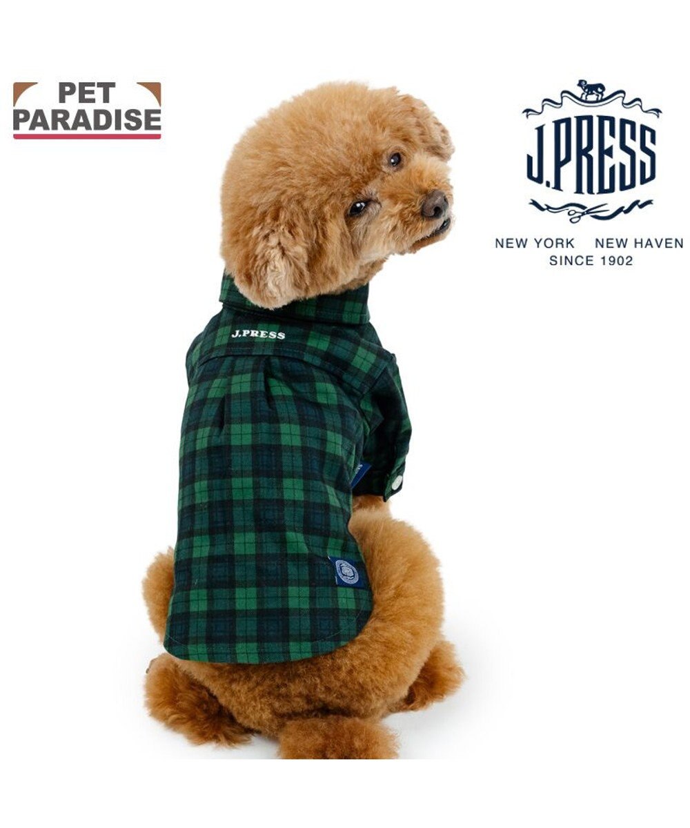 PET PARADISE J.PRESS ブラック格子 シャツ 小型犬 