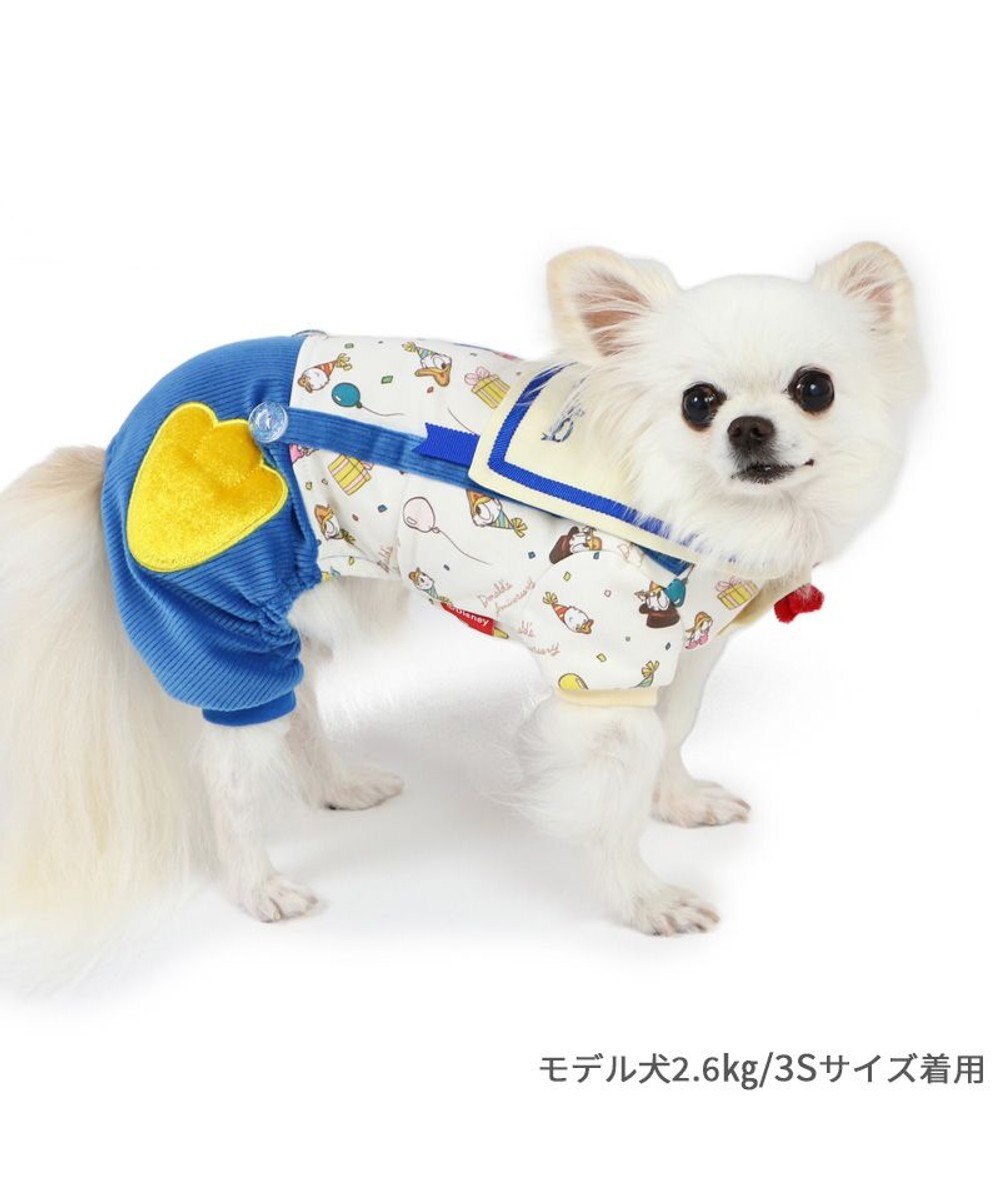 PET PARADISE ディズニー ドナルドダック 90周年 パンツ上下 《パーティ柄》 小型犬 