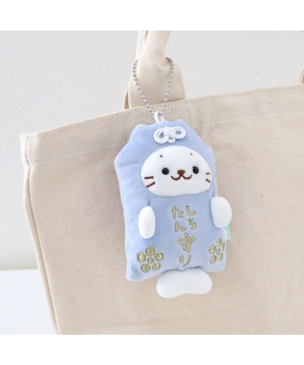 Mother garden しろたん お守りキーホルダー 《水色》 単品 