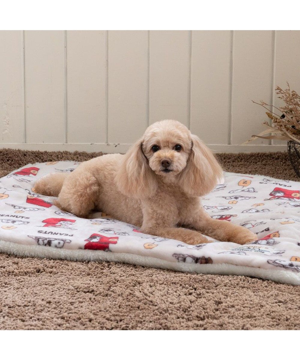 PET PARADISE スヌーピー  うたたね柄 角型マット 小型犬 80×60cm 