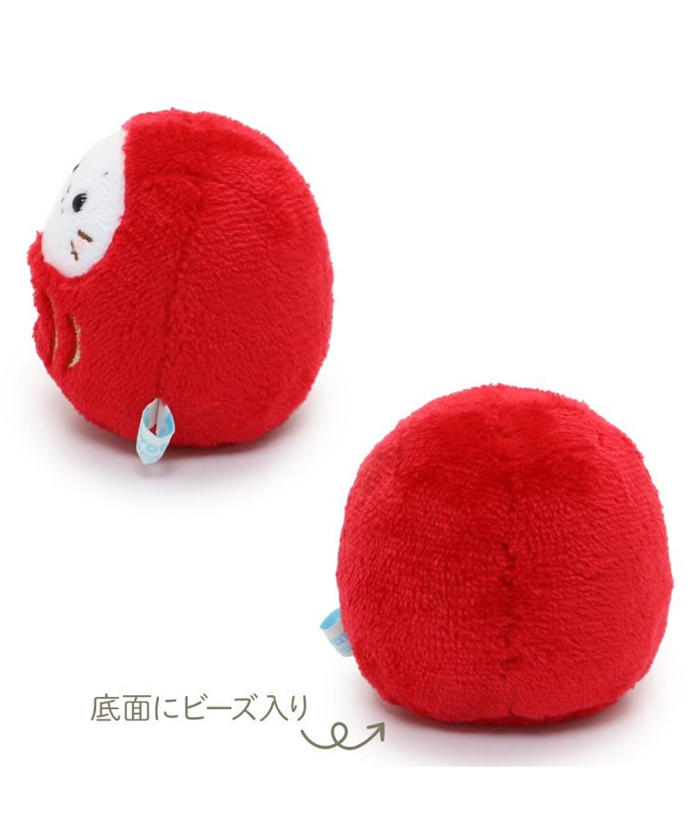 Mother garden しろたん だるま マスコット 《寿赤だるま》 8cm 単品 