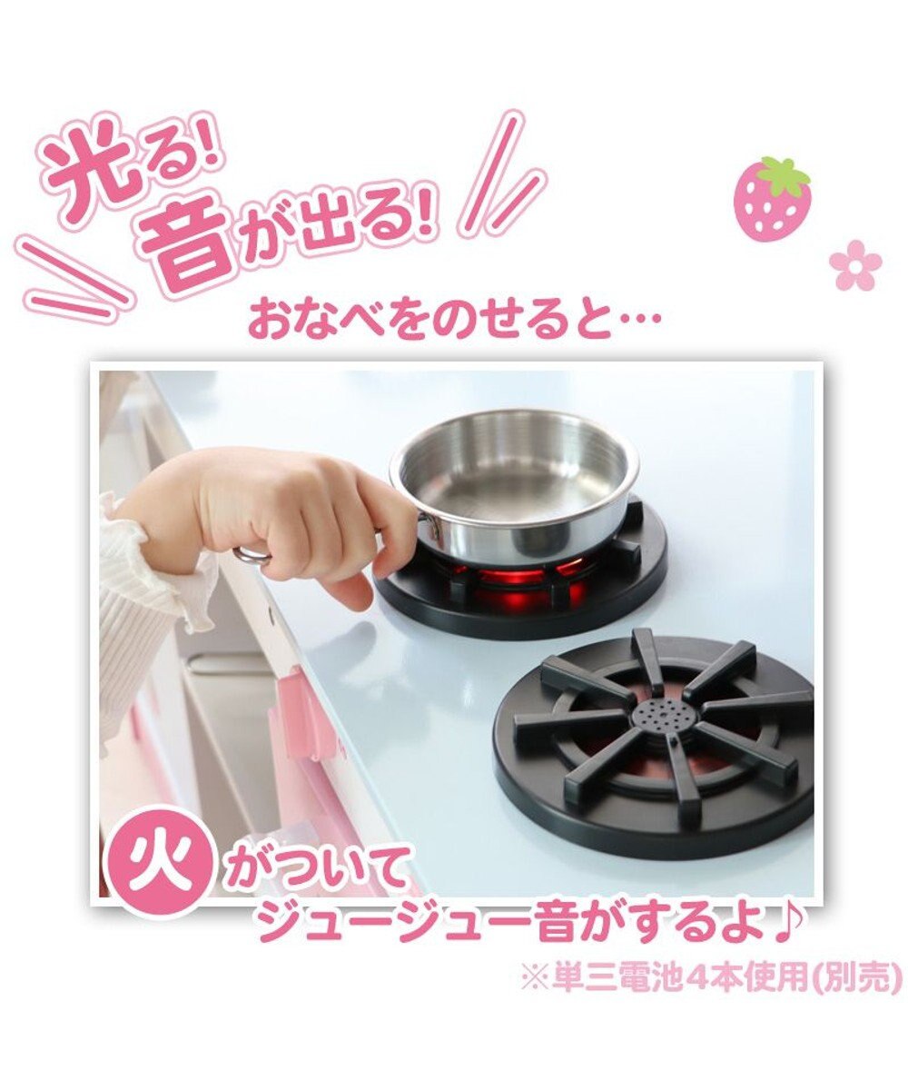 Mother garden マザーガーデン 木製 おままごと キッチン 音が鳴る ストロベリーキッチンカー 
