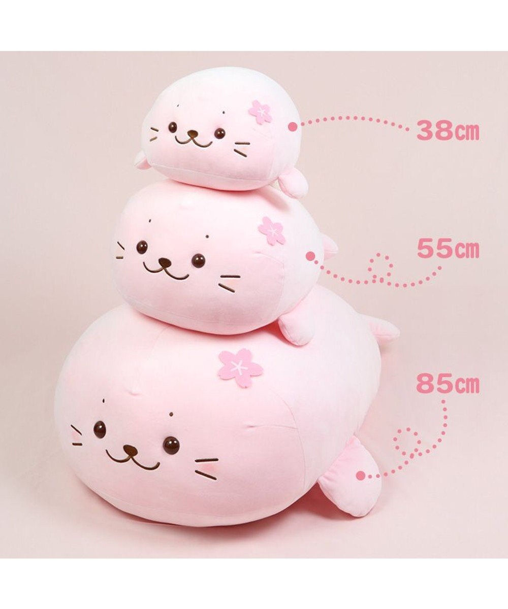 Mother garden しろたん 桜色 ふわもち 抱き枕 ぬいぐるみ 大 85cm 