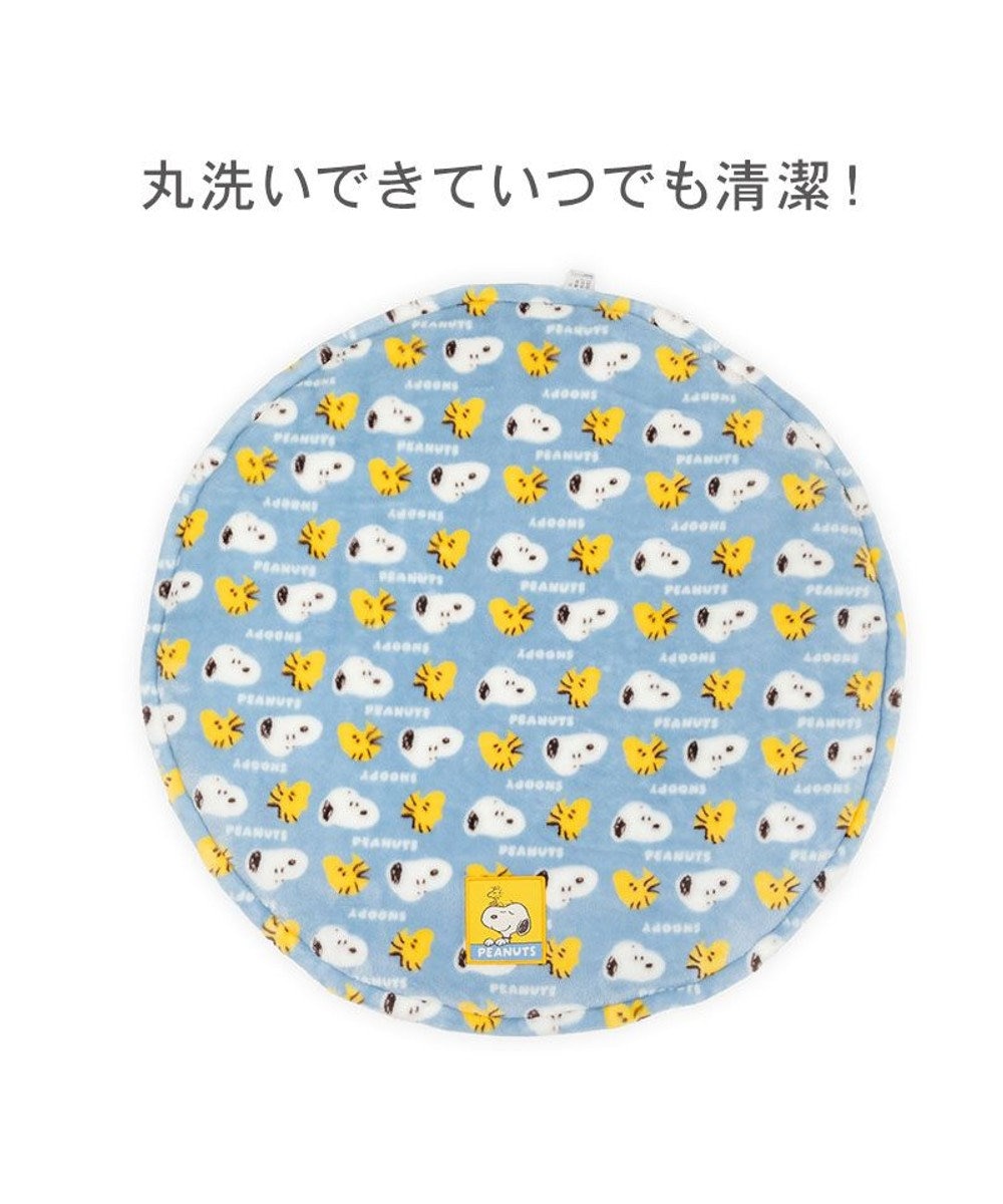 PET PARADISE スヌーピー 遠赤外線 丸マット 《コロン柄》 Ｓ 