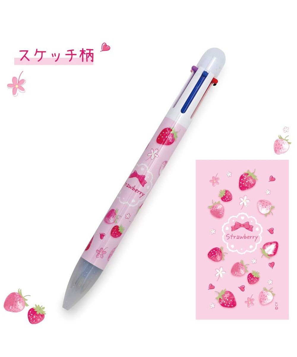 Mother garden マザーガーデン 野いちご ６色ボールペン 《スケッチ柄》 