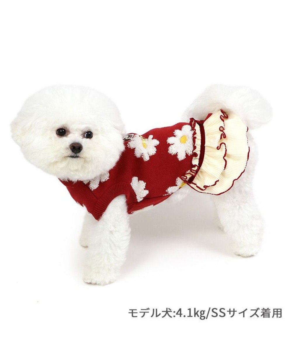 PET PARADISE ディズニー ミニー ニットスカート《花柄》小型犬 