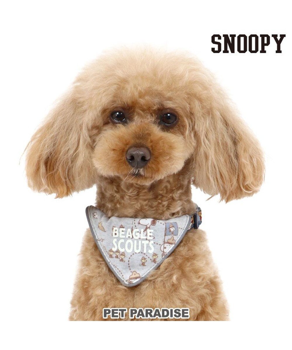 PET PARADISE スヌーピー  首輪 ビーグルスカウト柄 反射付き【Ｓ】小型犬 