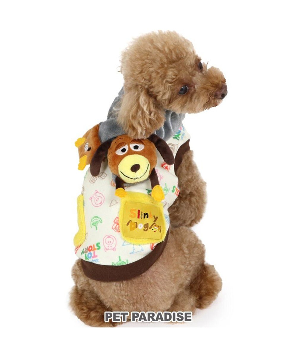 PET PARADISE ディズニー トイ・ストーリー　スリンキー マフラー付き トレーナー  小型犬 