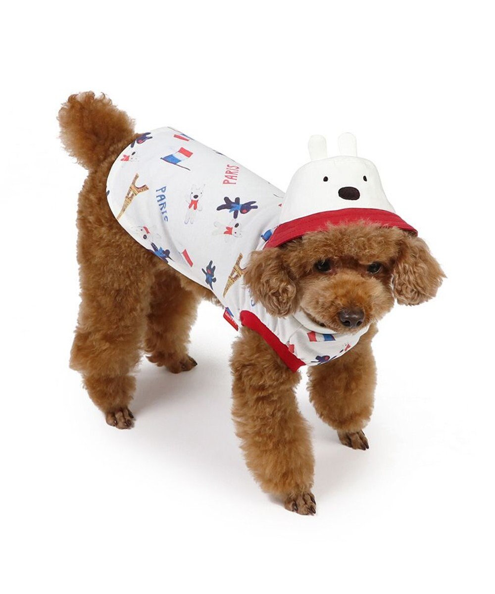 PET PARADISE リサとガスパール バケットハット付き Tシャツ 《パリ柄》 小型犬 