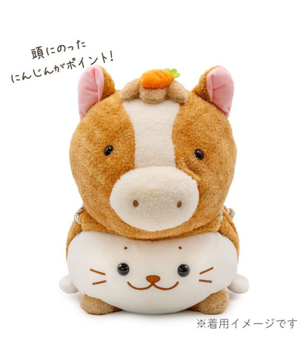 Mother garden しろたん  午年 抱き枕カバー 55cm用 《茶》 単品 