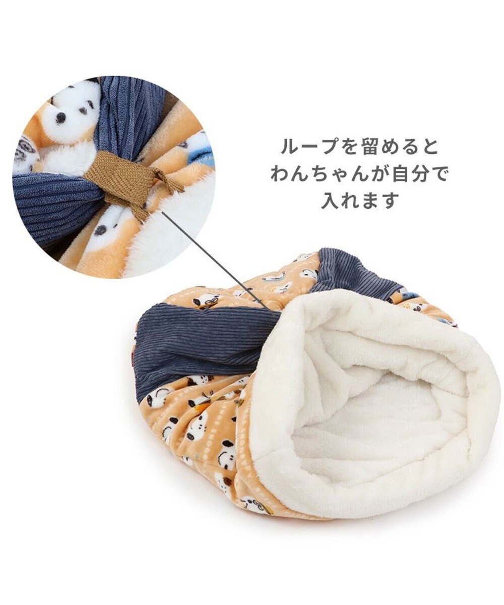 PET PARADISE スヌーピー 筒型寝袋 遠赤外線 《ブラザー柄》 35×50cm 