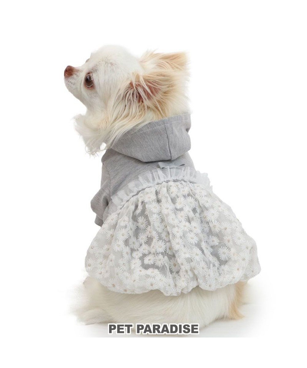 PET PARADISE ペットパラダイス ドッキングパーカー 《グレー》 小型犬 
