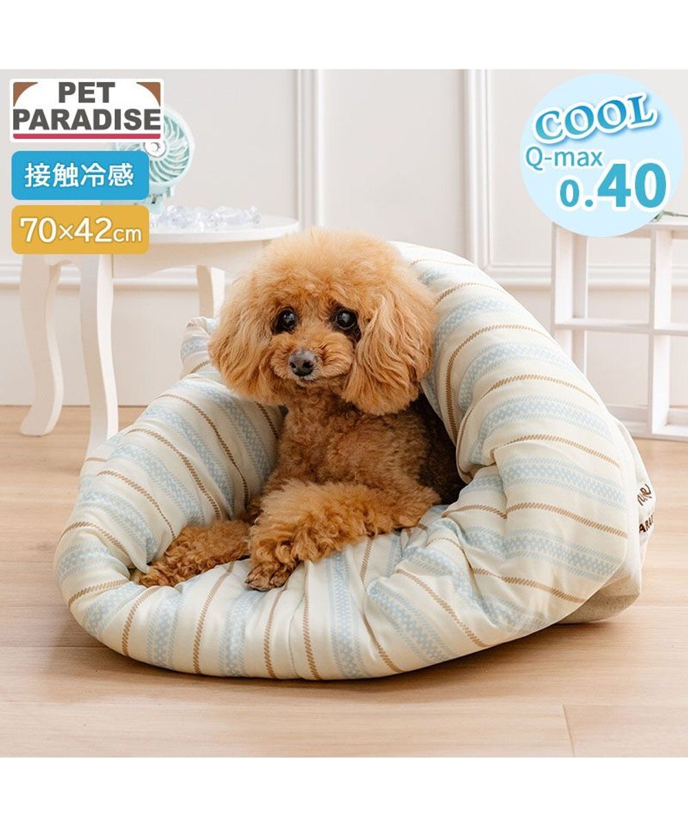 PET PARADISE ペットパラダイス クール 筒型 寝袋 《ナチュラル柄》 