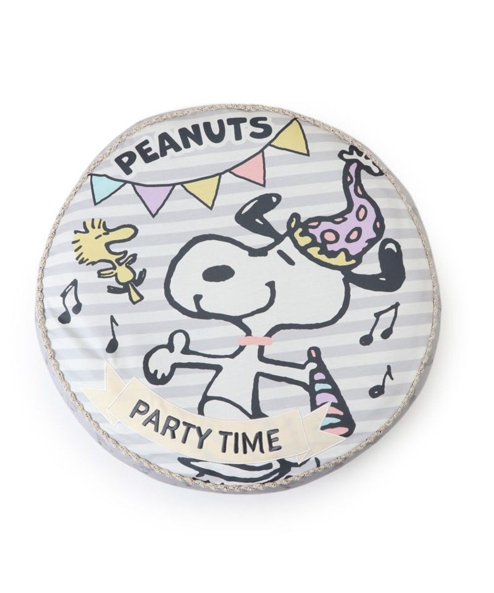 PET PARADISE ≪数量限定 スヌーピーお誕生日≫ スヌーピー 丸形クッション 《パーティー柄》 