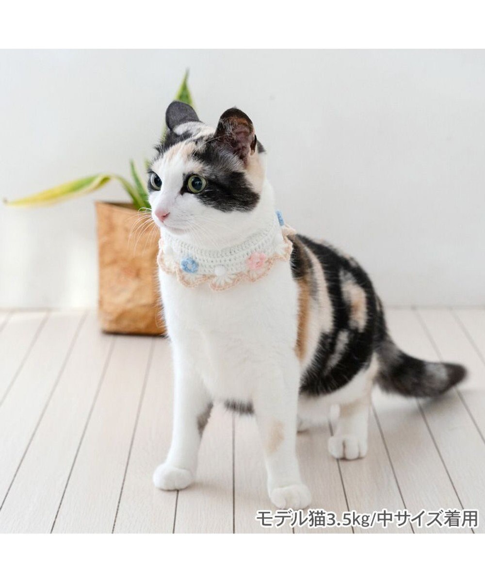 PET PARADISE ペットパラダイス 猫首輪 お花編み S / M 
