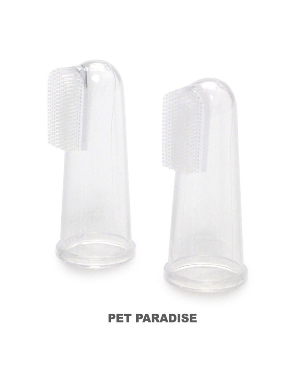 PET PARADISE ペットパラダイス シリコン製 指 歯ブラシ 2個入り 